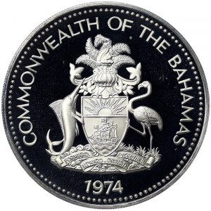 Bahamas, 10 Dollars 1974