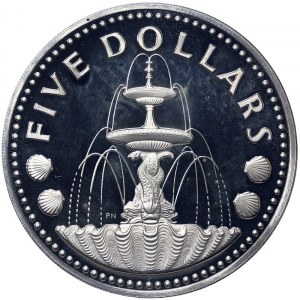 Barbade, 5 dollars 1974