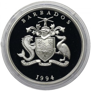 Barbados, 5 Dollars 1994