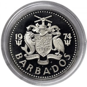 Barbados, 2 dolárov 1974