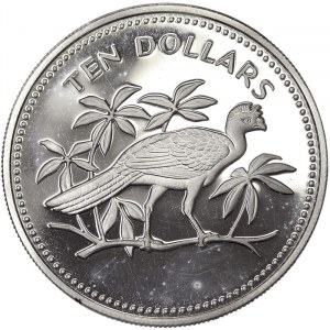 Belize, 10 Dollars 1974