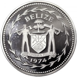 Belize, 10 Dollars 1974