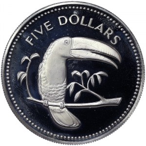 Belize, 5 Dollars 1975