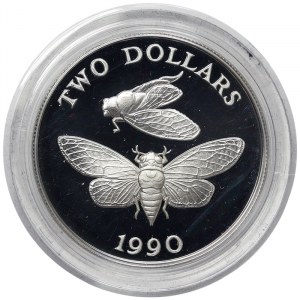 Bermuda, 2 Dollars 1990