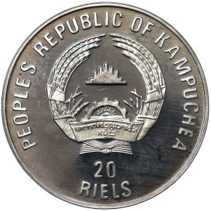 Cambodia, People's Republic of Kampuchea, 20 Riels 1989
