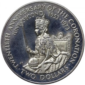 Cook Islands, 2 Dollars 1973