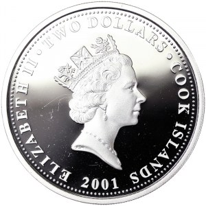 Cook Islands, 2 Dollars 2001