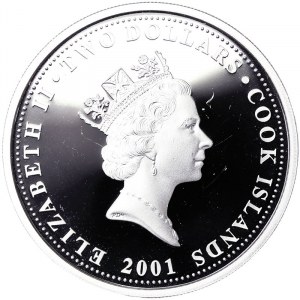 Cook Islands, 2 Dollars 2001