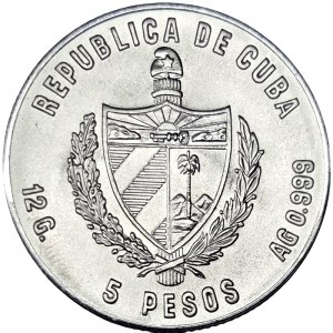 Cuba, 5 Pesos 1980