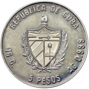 Cuba, 5 Pesos 1989