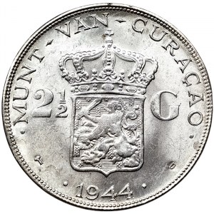 Curacao, 2-1/2 Gulden 1944