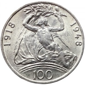 Czechoslovakia (1945-1960), 100 Korun 1948