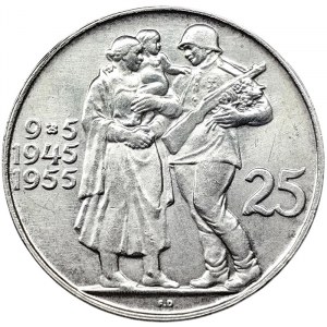 Czechoslovakia (1945-1960), 25 Korun 1955