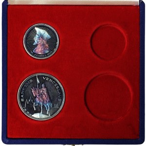 Czechoslovakia, Set Kremnitz Box with 2 commemorative medals 1968