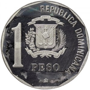 Dominican Republic, 1 Peso 1990