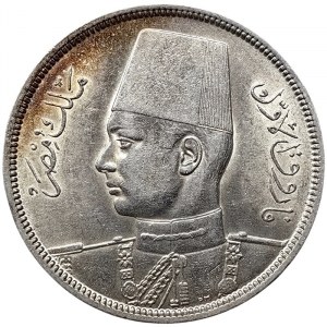 Egypt, Kingdom, 10 Qirsh 1939