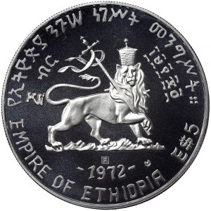 Ethiopia, 5 Dollars 1972, F-NI