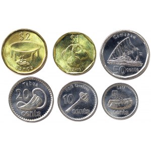 Fiji, Lot 6 pcs.
