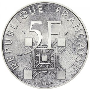 France, 5 Francs 1989