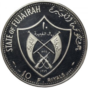 Fujairah, 10 Riyals 1970