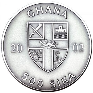 Ghana, 500 Sika 2002