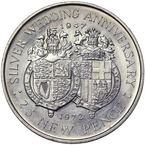 Gibraltar, 25 Pence 1972