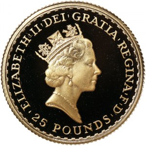 Great Britain, 25 Pounds in gold 1989
