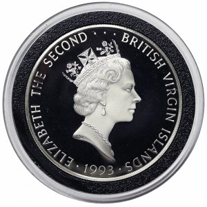 British Virgin Islands, 25 Dollars 1993
