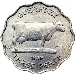 Guernsey, 3 Pence 1959
