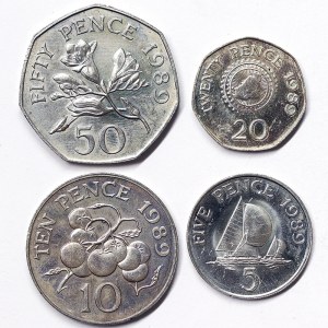 Guernsey, Lot 4 pcs.