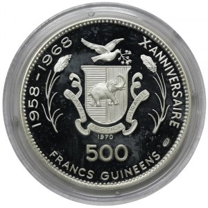 Guinea, 500 Francs 1970