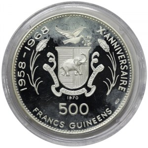 Guinea, 500 frankov 1970