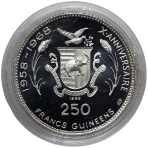 Gwinea, 250 franków 1969