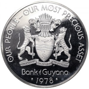 Guyana, 5 Dollars 1978