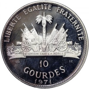 Haiti, 10 Gourdes 1971