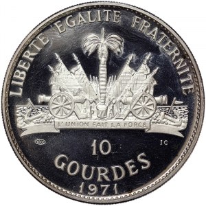 Haiti, 10 Gourdes 1971