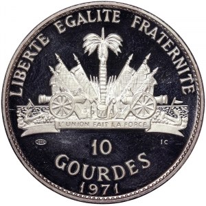 Haiti, 10 Gourdes 1971