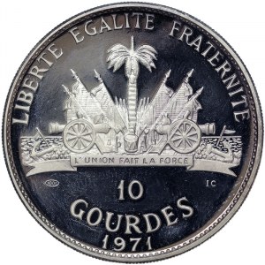 Haiti, 10 Gourdes 1971