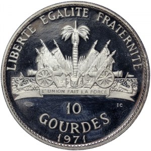 Haiti, 10 Gourdes 1971
