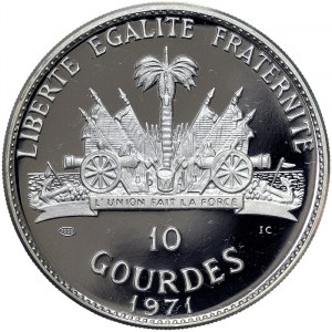 Haiti, 10 Gourdes 1971