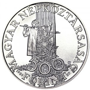 Hungary, 500 Forint 1989