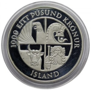 Iceland, 1000 Kronur 1974