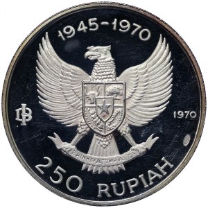 Indonesia, 250 Rupias 1970