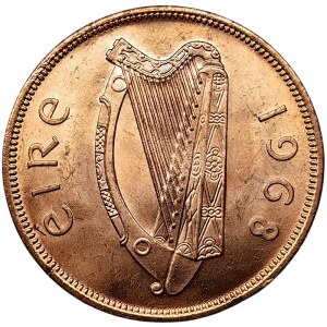 Ireland, 1 Penny 1968