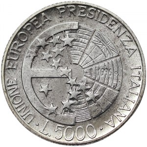 Italie, 5.000 Lire 1996