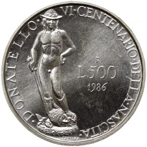 Italy, 500 Lire 1986