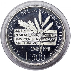 Italy, 500 Lire 1988