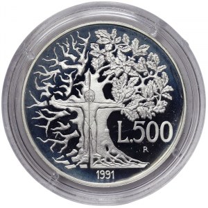 Włochy, 500 lirów 1991