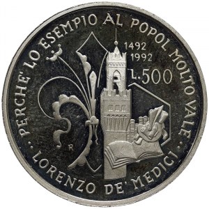 Italy, 500 Lire 1992