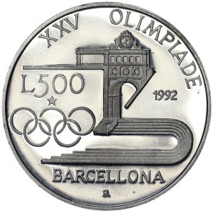 Italy, 500 Lire 1992